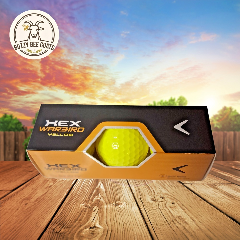 Callaway HEX Warbird Yellow Golf Balls (3-Pack) - Distance & High Visibility
